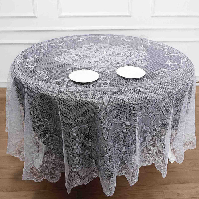 round tablecloth, polyester tablecloths, lace tablecloths, round floral tablecloth, dining room tablecloth#color_parent