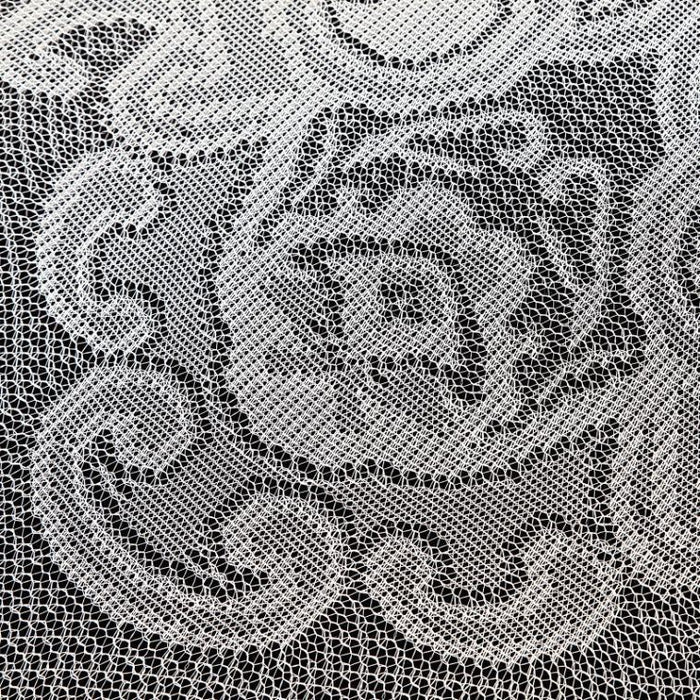 round tablecloth, polyester tablecloths, lace tablecloths, round floral tablecloth, dining room tablecloth#color_ivory