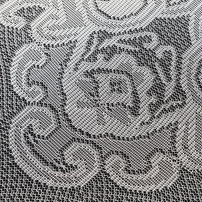 round tablecloth, polyester tablecloths, lace tablecloths, round floral tablecloth, dining room tablecloth#color_ivory