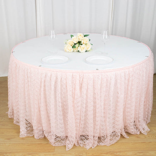 table skirt, pleated table skirt, table skirt velcro, table skirt linen, lace table skirt#color_parent