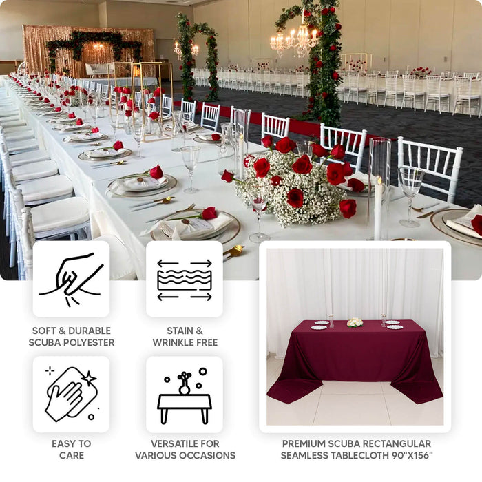 polyester, scuba tablecloth, rectangle tablecloth, dining tablecloth, table cover#color_parent
