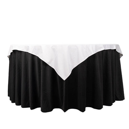 tablecloth overlays, square overlay, round table overlay, decorative overlay, square table toppers#color_white