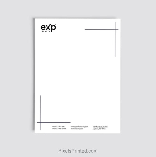 eXp Realty agent letterhead personalized for a real estate brokerage