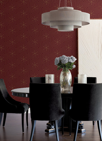 Ramsey P&S Wallpaper in a room setting
