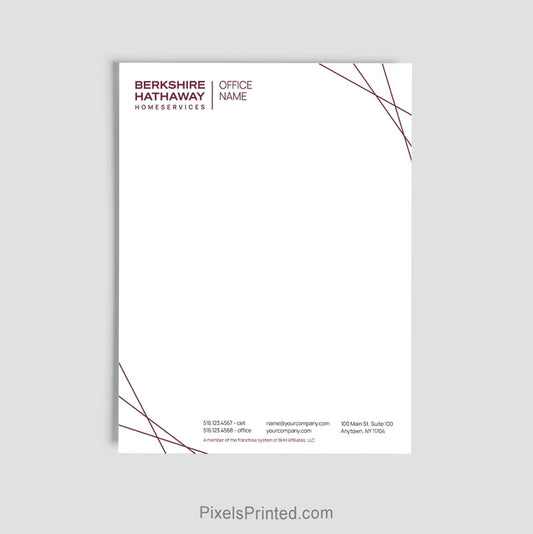 Berkshire Hathaway HomeServices real estate office letterhead
