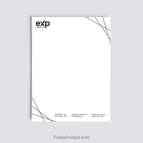 eXp Realty real estate office letterhead personalized for brokerage use