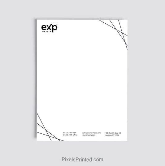 eXp Realty real estate office letterhead personalized for brokerage use
