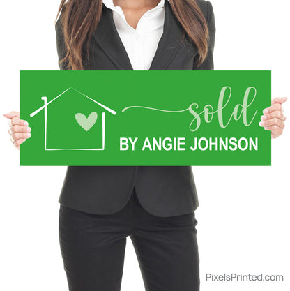 realtor sold home celebration photo sign