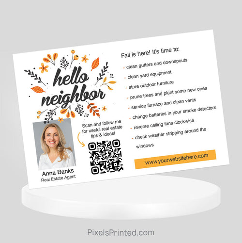 Realty One Group Fall Maintenance postcards PixelsPrinted