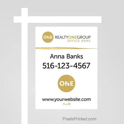 Realty ONE Group real estate sign panels sign panels PixelsPrinted