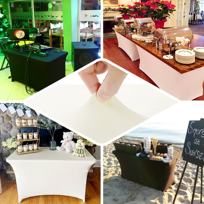 spandex table covers, rectangular fitted tablecloths, stretch table covers, fitted tablecloths, elastic table covers rectangle#color_parent