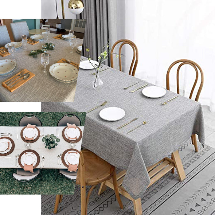 rectangle tablecloth, faux burlap tablecloth, rustic tablecloth, linen like tablecloths, textured tablecloth#color_parent