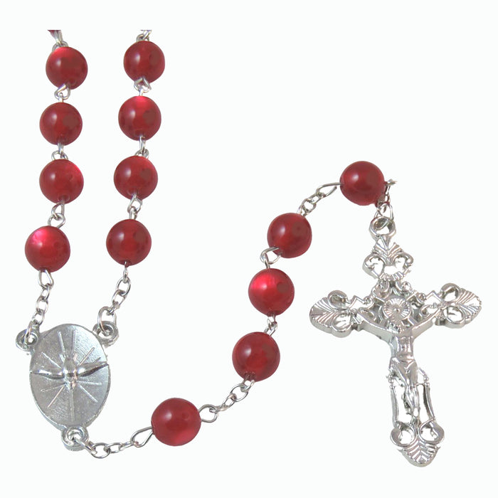 Red Confirmation Rosary