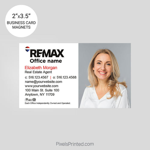 REMAX Real Estate Business Card Magnets card magnets PixelsPrinted