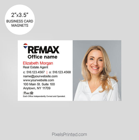 REMAX Real Estate Business Card Magnets card magnets PixelsPrinted