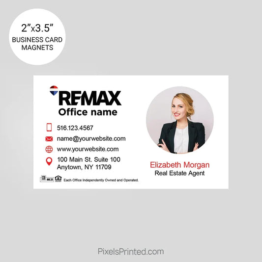 REMAX Real Estate Business Card Magnets card magnets PixelsPrinted