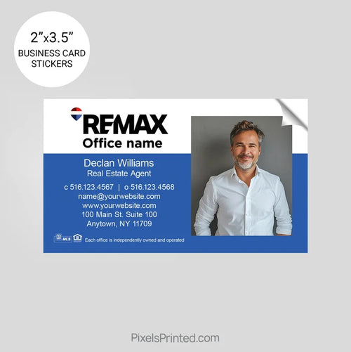 REMAX Real Estate Business Card Stickers sticker PixelsPrinted