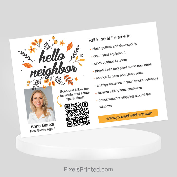 REMAX real estate Fall Maintenance postcards PixelsPrinted