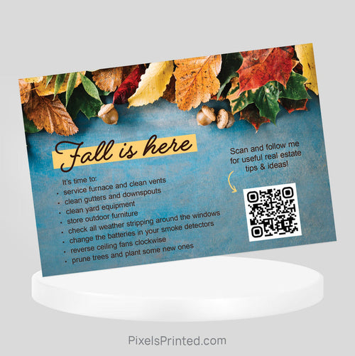 REMAX real estate Fall Maintenance postcards PixelsPrinted