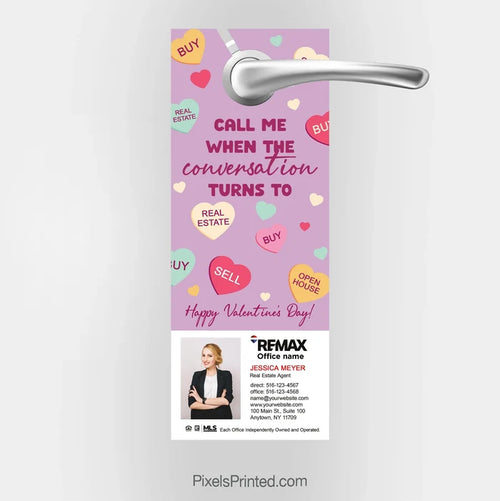 REMAX Real Estate Valentine's Day Door Hangers PixelsPrinted