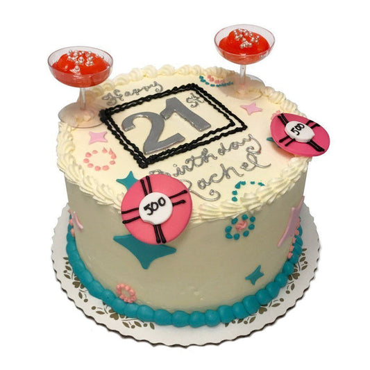Retro 21 Theme Cake Freed's Bakery