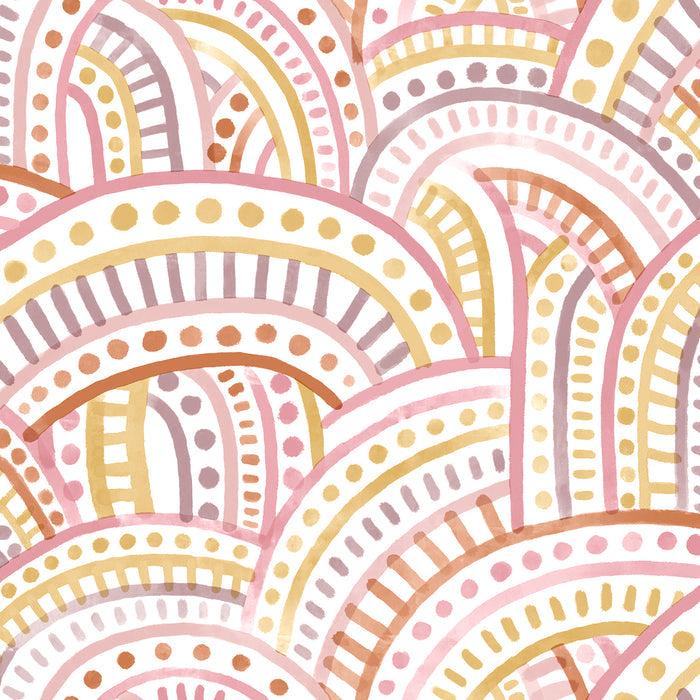 Retro Rainbow Peel and Stick Wallpaper by WallPops