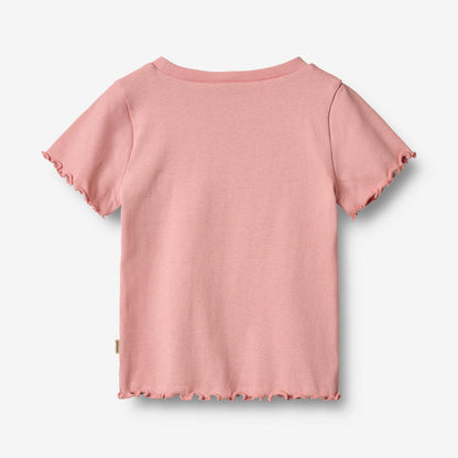 Wheat Main Rib T-shirt S/S Alicia T-Shirt 2026 rose