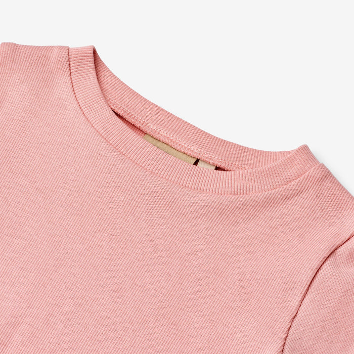 Wheat Main Rib T-shirt S/S Alicia T-Shirt 2026 rose