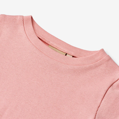 Wheat Main Rib T-shirt S/S Alicia T-Shirt 2026 rose