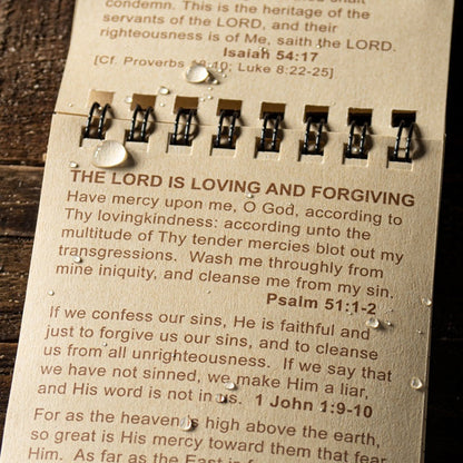 Rite in the Rain All-Weather Warrior's Notebook, Bible Scriptures, Coyote Brown
