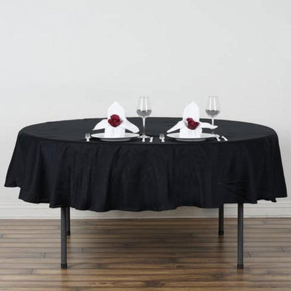 round tablecloths, cotton tablecloths, decorative round tablecloths, round cotton tablecloth, round table linens#color_black