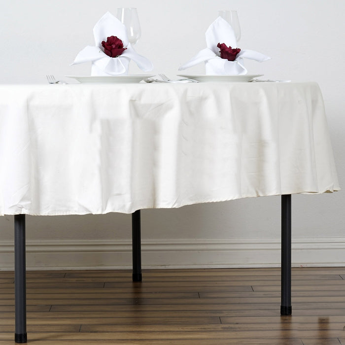 round tablecloths, cotton tablecloths, decorative round tablecloths, round cotton tablecloth, round table linens#color_ivory