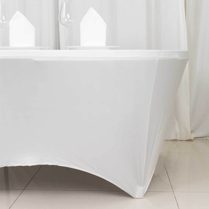 spandex, round tablecloth, table covers, table cover cloth, dining tablecloth#color_white