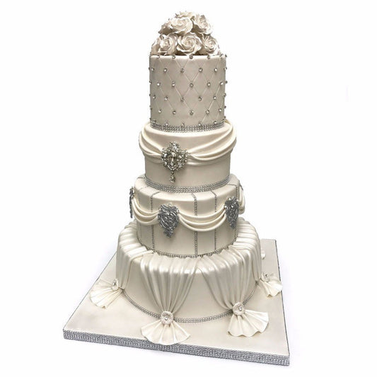 Royal Ivory Wedding Cake Freed's Bakery