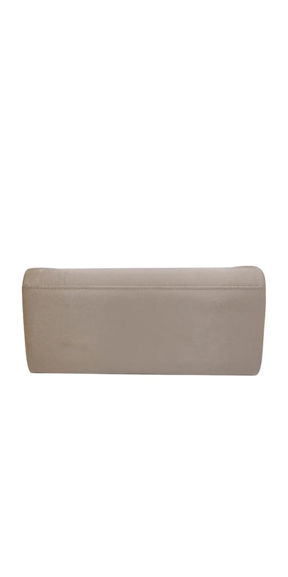 nude/no size/Camille La Vie/Satin Rectangle Handbag with Pleated Knot Detail/back