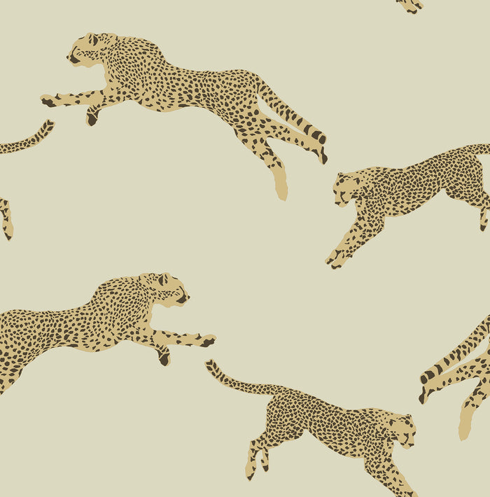 Leeping Cheetah Peel and Stick Wallpaper by WallPops