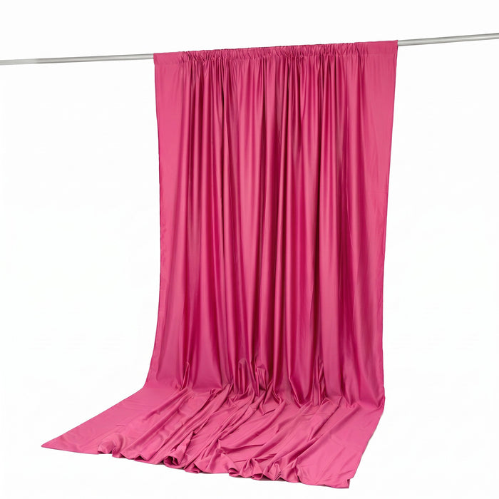 scuba backdrop curtain, polyester backdrop curtain, event backdrop curtain, wrinkle free backdrop curtain, flame resistant backdrop curtain, backdrop drape panels#color_fuchsia
