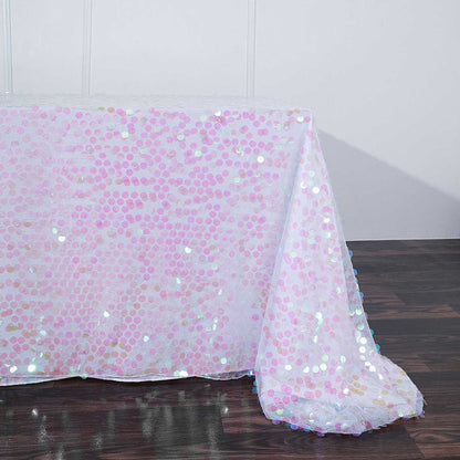 rectangle tablecloth, sequin tablecloth, 90 x 156 tablecloth, glitter tablecloth, decorative table covers#color_parent