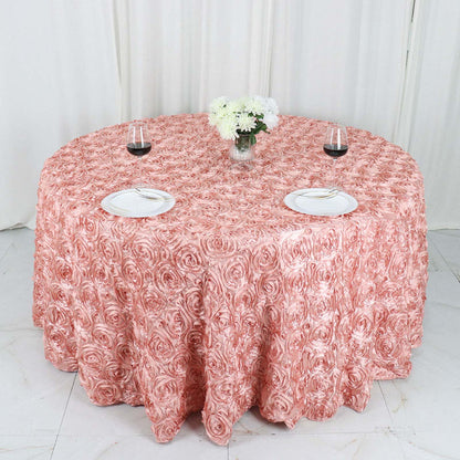 round tablecloth, Satin tablecloth, rosette tablecloth, 120 inch round tablecloth, decorative table covers#color_parent