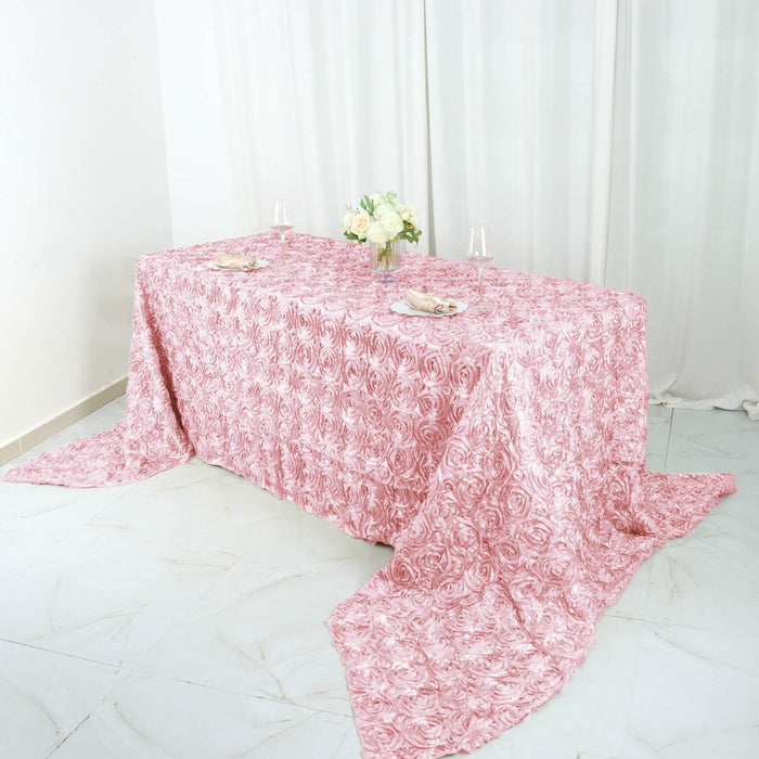 satin, rectangle tablecloth, rosette tablecloth, 90x156 tablecloth, table covers#color_parent