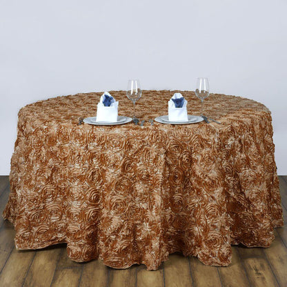 round tablecloth, Satin tablecloth, rosette tablecloth, 132 inch round tablecloth, decorative table covers#color_parent