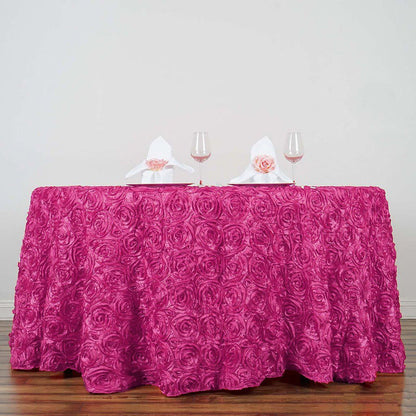 round tablecloth, Satin tablecloth, rosette tablecloth, 132 inch round tablecloth, decorative table covers#color_parent