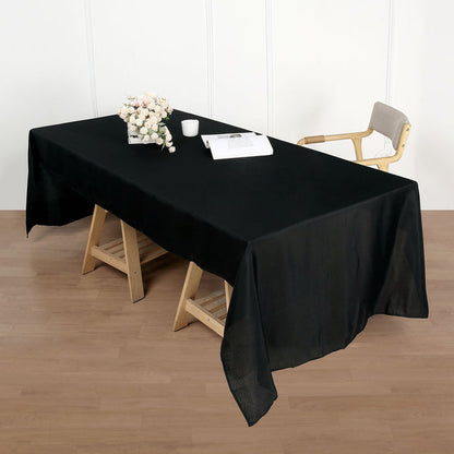 polyester tablecloths, polyester rectangle tablecloths, decorative table covers, linentablecloth polyester tablecloth, dining room tablecloth#color_black