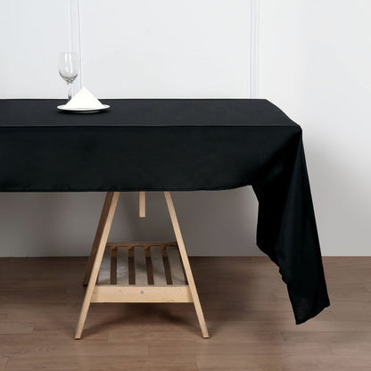 polyester tablecloths, polyester rectangle tablecloths, decorative table covers, linentablecloth polyester tablecloth, dining room tablecloth#color_black