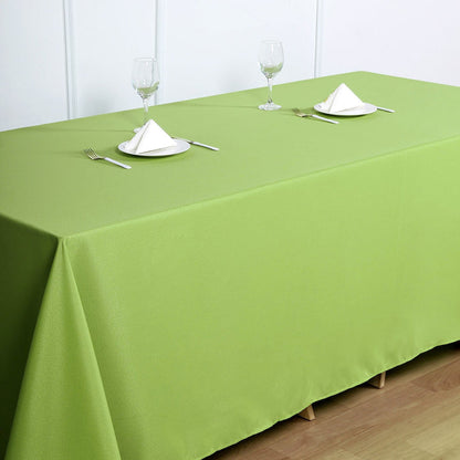 polyester tablecloths, polyester rectangle tablecloths, decorative table covers, dining table cloth, 90x132 tablecloth#color_apple-green