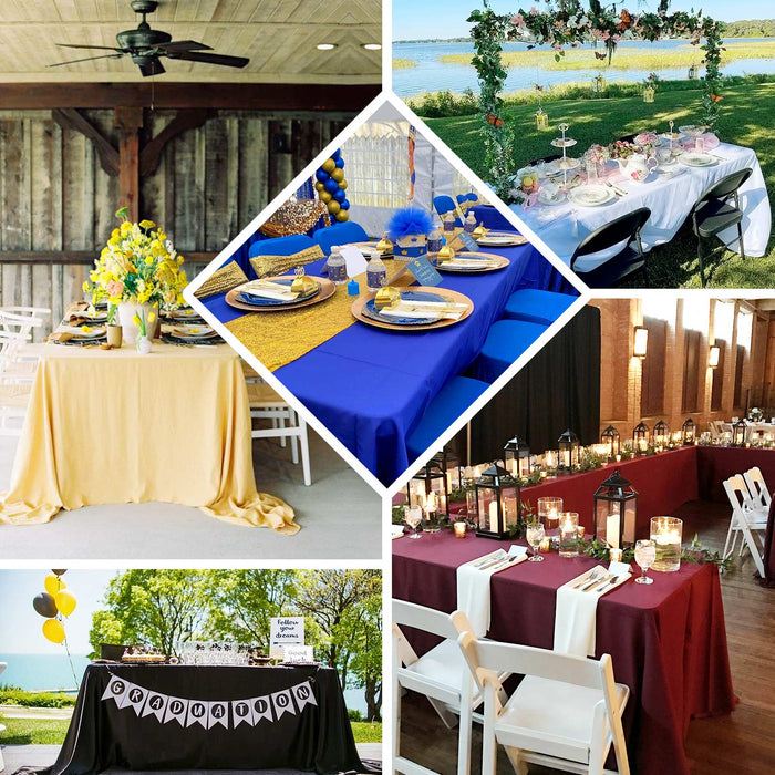 polyester tablecloths, polyester rectangle tablecloths, decorative table covers, heavy duty tablecloth, premium polyester tablecloth#color_parent