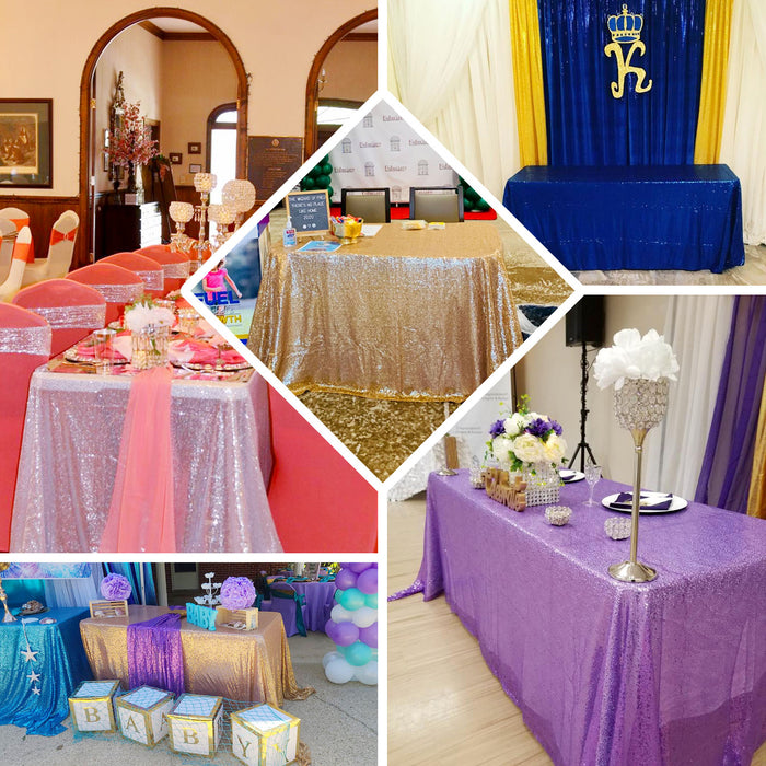 rectangle tablecloth, Sequin Tablecloth, glitter tablecloth, decorative table covers, 90 x 156 tablecloth#color_parent