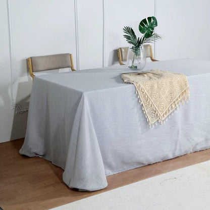 rectangle tablecloth, faux burlap tablecloth, rustic tablecloth, linen like tablecloths, textured tablecloth#color_parent
