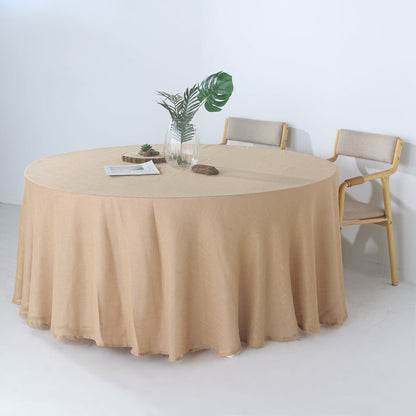 round tablecloth, faux burlap tablecloth, rustic tablecloth, linen like tablecloths, textured tablecloth#color_parent