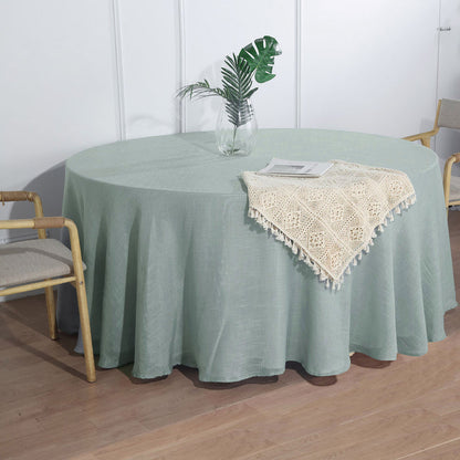round tablecloth, faux burlap tablecloth, rustic tablecloth, linen like tablecloths, textured tablecloth#color_parent